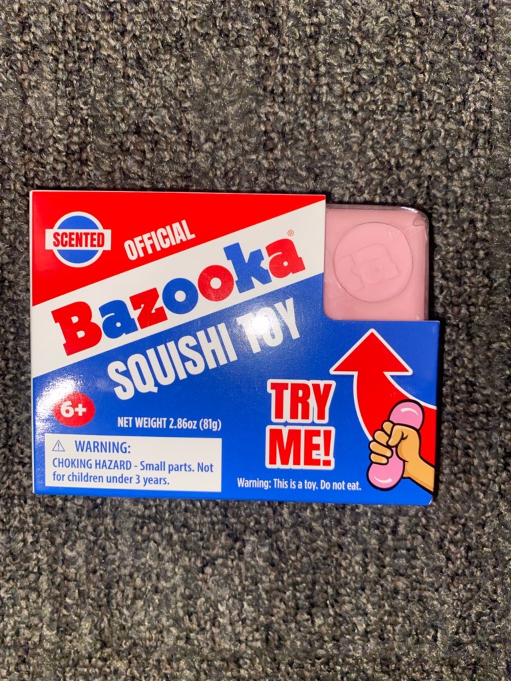 Bazooka Scented Squishi Toy - Pink New